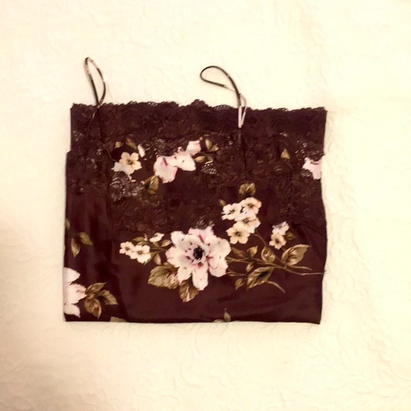 I.N.C International Women's Autumn Floral Lace Trim Long Nightgown. Size S - Picture 6 of 11